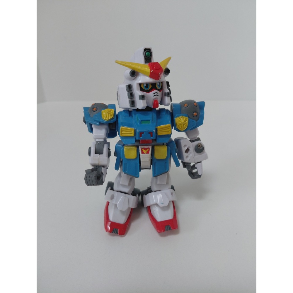 Bandai SD Gundam Force Action Figure Blue White Mini Robot Toy 4.5 Inch